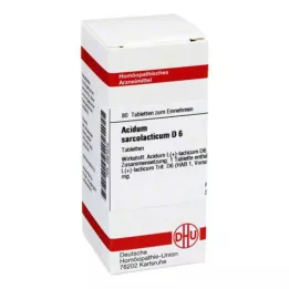 ACIDUM SARCOLACTICUM D 6 compresse, 80 pz