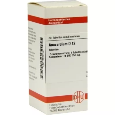 ANACARDIUM D 12 compresse, 80 pz