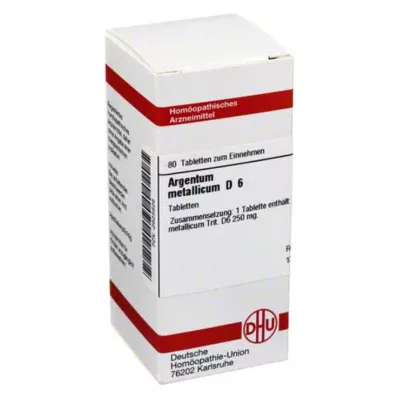 ARGENTUM METALLICUM D 6 compresse, 80 pz