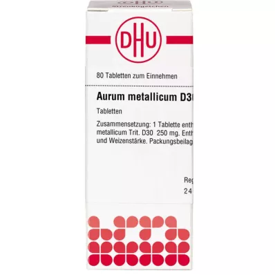 AURUM METALLICUM D 30 compresse, 80 pz