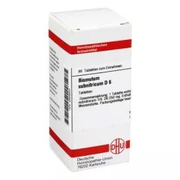 BISMUTUM SUBNITRICUM D 6 compresse, 80 pz