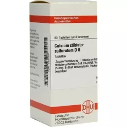 CALCIUM STIBIATO sulphuratum D 6 compresse, 80 pz