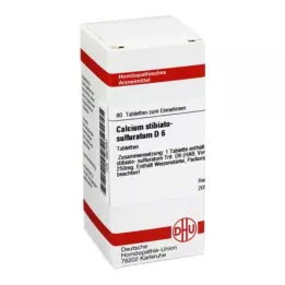 CALCIUM STIBIATO sulphuratum D 6 compresse, 80 pz