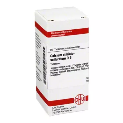 CALCIUM STIBIATO sulphuratum D 6 compresse, 80 pz CALCIUM STIBIATO sulphuratum D 6 compresse, 80 pz