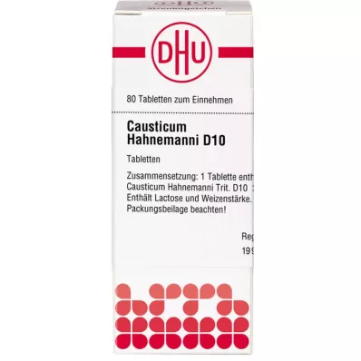 CAUSTICUM HAHNEMANNI D 10 compresse, 80 pz