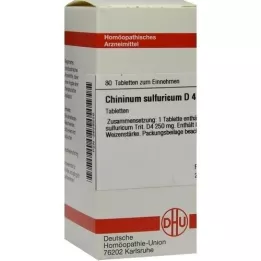 CHININUM SULFURICUM D 4 compresse, 80 pz