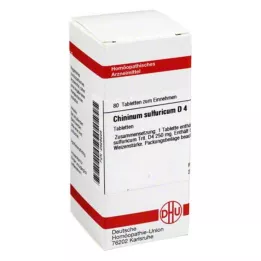 CHININUM SULFURICUM D 4 compresse, 80 pz