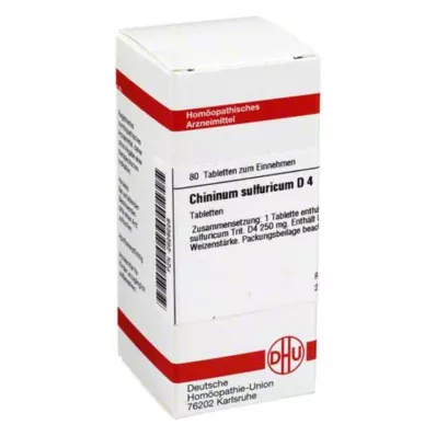 CHININUM SULFURICUM D 4 compresse, 80 pz