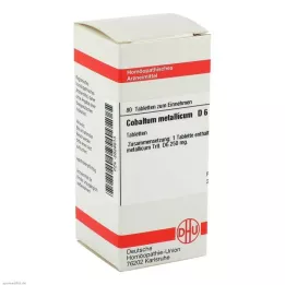 COBALTUM METALLICUM D 6 compresse, 80 pz