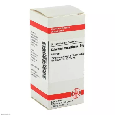 COBALTUM METALLICUM D 6 compresse, 80 pz