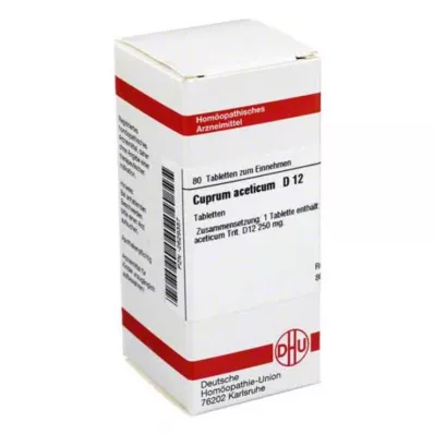 CUPRUM ACETICUM D 12 compresse, 80 pz CUPRUM ACETICUM D 12 compresse, 80 pz