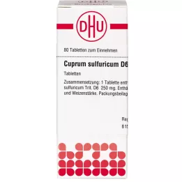 CUPRUM SULFURICUM D 6 compresse, 80 pz