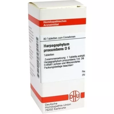 HARPAGOPHYTUM PROCUMBENS D 6 compresse, 80 pz