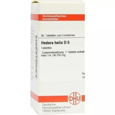 HEDERA HELIX D 6 compresse, 80 pz
