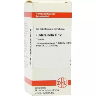 HEDERA HELIX D 12 compresse, 80 pz