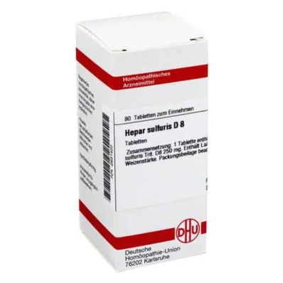 HEPAR SULFURIS D 8 compresse, 80 pz