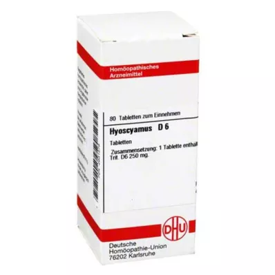 HYOSCYAMUS D 6 compresse, 80 pz