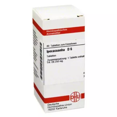 IPECACUANHA D 6 compresse, 80 pz