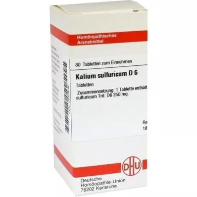 KALIUM SULFURICUM D 6 compresse, 80 pz
