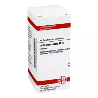 LUFFA OPERCULATA D 12 compresse, 80 pz LUFFA OPERCULATA D 12 compresse, 80 pz