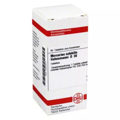 MERCURIUS SOLUBILIS Hahnemanni D 30 Compresse, 80 pz