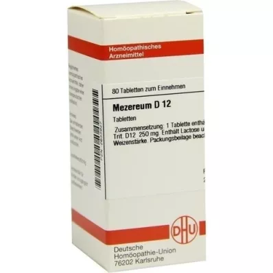 MEZEREUM D 12 compresse, 80 pz