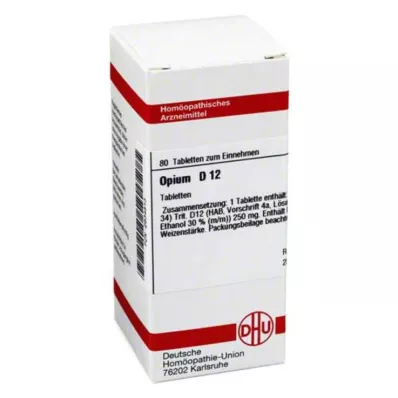 OPIUM D 12 compresse, 80 pz