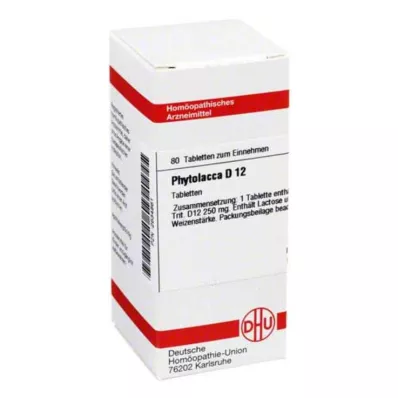 PHYTOLACCA D 12 compresse, 80 pz