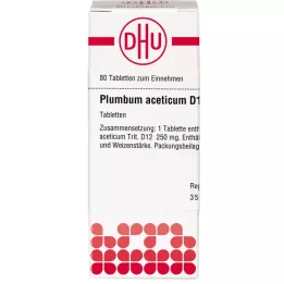 PLUMBUM ACETICUM D 12 compresse, 80 pz