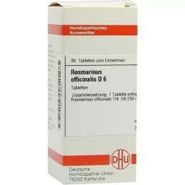 ROSMARINUS OFFICINALIS D 6 compresse, 80 pz