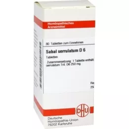 SABAL SERRULATUM D 6 compresse, 80 pz