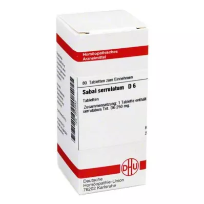 SABAL SERRULATUM D 6 compresse, 80 pz