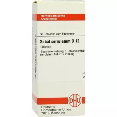 SABAL SERRULATUM D 12 compresse, 80 pz