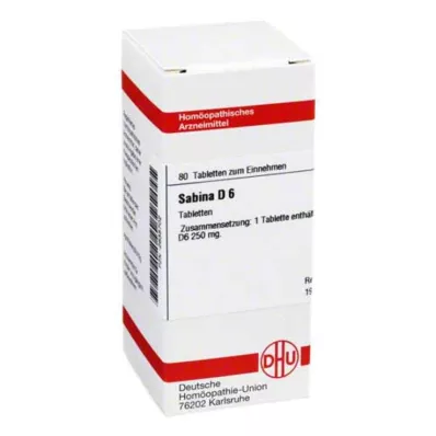 SABINA D 6 compresse, 80 pz