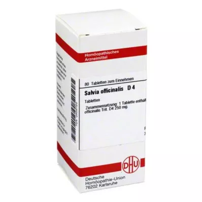 SALVIA OFFICINALIS D 4 compresse, 80 pz