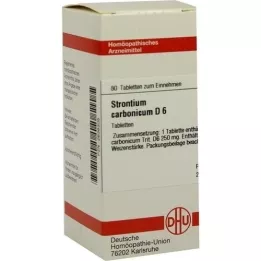 STRONTIUM CARBONICUM D 6 compresse, 80 pz