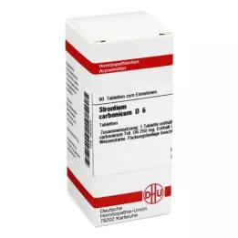 STRONTIUM CARBONICUM D 6 compresse, 80 pz