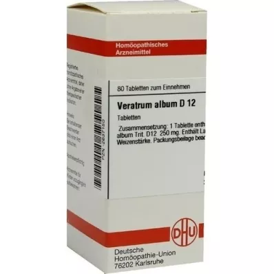 VERATRUM ALBUM D 12 compresse, 80 pz