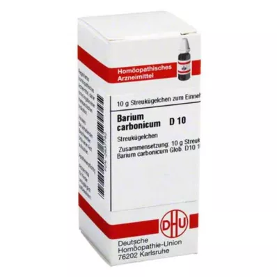 BARIUM CARBONICUM D 10 globuli, 10 g