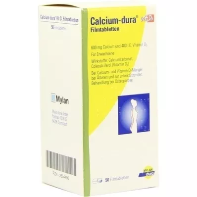 CALCIUM DURA Vit D3 compresse rivestite con film, 50 pz