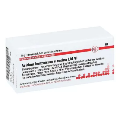ACIDUM BENZOICUM e resina LM VI Globuli, 5 g ACIDUM BENZOICUM e resina LM VI Globuli, 5 g