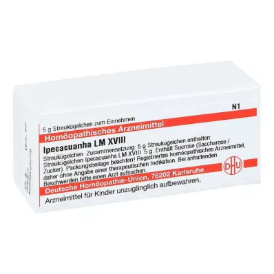 IPECACUANHA LM XVIII Globuli, 5 g IPECACUANHA LM XVIII Globuli, 5 g