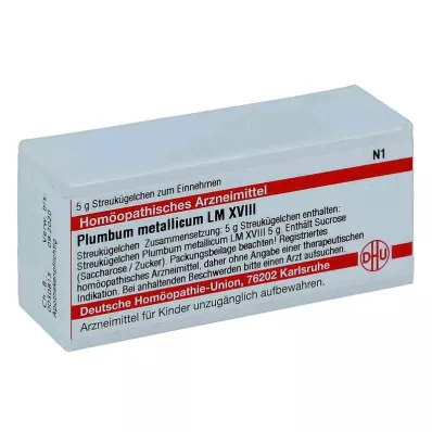PLUMBUM METALLICUM LM XVIII Globuli, 5 g PLUMBUM METALLICUM LM XVIII Globuli, 5 g