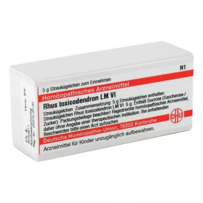 RHUS TOXICODENDRON LM VI Globuli, 5 g