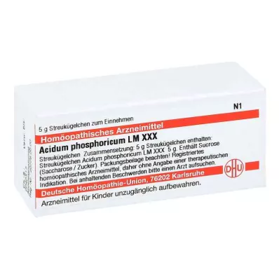ACIDUM PHOSPHORICUM LM XXX Globuli, 5 g ACIDUM PHOSPHORICUM LM XXX Globuli, 5 g