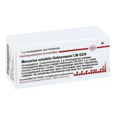 MERCURIUS SOLUBILIS Hahnemanni LM XXIV Globuli, 5 g