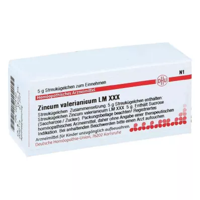 ZINCUM VALERIANICUM LM XXX Globuli, 5 g