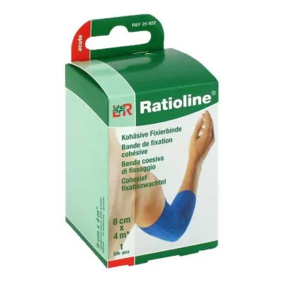 RATIOLINE benda di fissaggio acuta coesiva 8 cmx4 m blu, 1 pz