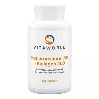 HYALURONSÄURE 100+Collagene 400 Capsule, 120 Capsule HYALURONSÄURE 100+Collagene 400 Capsule, 120 Capsule