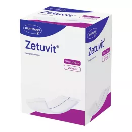 ZETUVIT Impacchi assorbenti sterili 10x10 cm, 25 pz